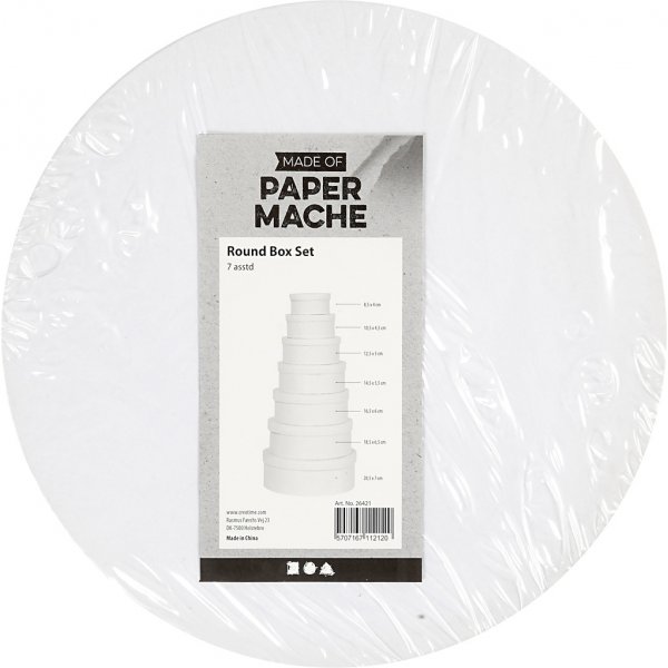 7-in-1-Rundboxen - weiß 7-in-1-Rundboxen - weiß