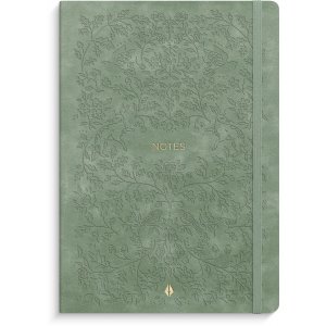 Notebook Deluxe A5, glattes, waldgrünes Liniertes Notebook Deluxe A5, glattes, waldgrünes Liniertes