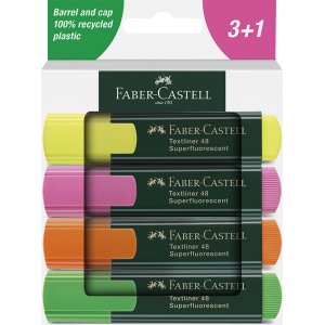 Textmarker-Set - Faber-Castell - TL 48 - 4 Stifte Textmarker-Set - Faber-Castell - TL 48 - 4 Stifte