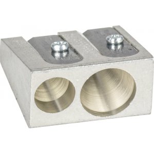 Bleistiftspitzer aus Metall, doppelt Bleistiftspitzer aus Metall, doppelt