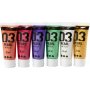 Schulfarbe Acryl - Metallic - Komplementrfarben - Metallic - 6 x 20 ml