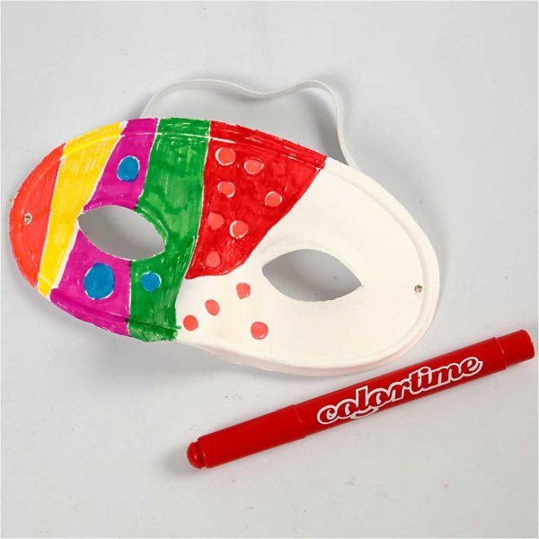 Halbmaske - weiß - 10 Stk Halbmaske - weiß - 10 Stk