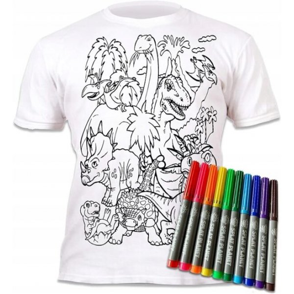 Frben Sie Ihr T-Shirt - Dinosaurier