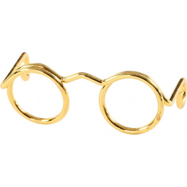 Mini-Artikel - Brillen - Gold - 25 mm