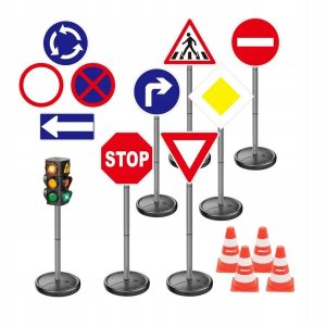 Verkehrsschilder-Set XXL, 20-teilig - Alldoro Verkehrsschilder-Set XXL, 20-teilig - Alldoro