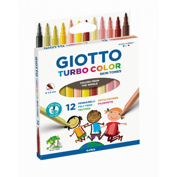 Markierstifte Giotto Turbo Hautfarben - 12er-Pack
