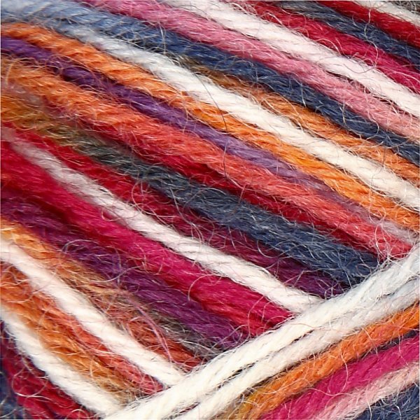 Sockenwolle - Blau/Rot-Harmonie - 50 g Sockenwolle - Blau/Rot-Harmonie - 50 g