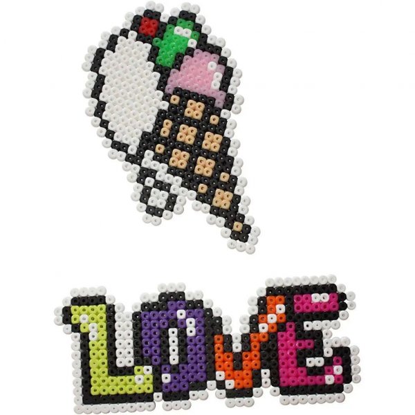 Perlenfliesen - Klar - Quadratisch, zusammensteckbar - 15x15 cm - 2 Stk Perlenfliesen - Klar - Quadratisch, zusammensteckbar - 15x15 cm - 2 Stk