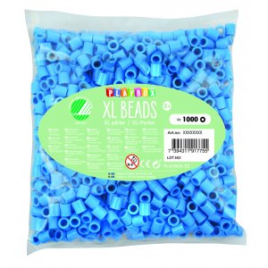 Pfeifenperlen XL 1000 Stück blau Pfeifenperlen XL 1000 Stück blau
