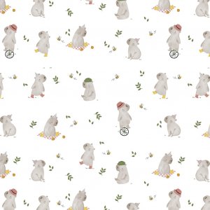 Wachstuch mit Capybara-Motiv