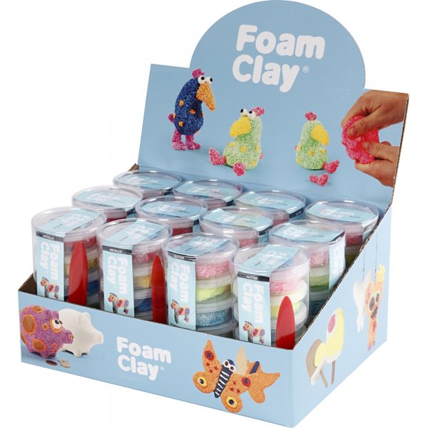 Foam Clay® - Glitzerfarben - Metallicfarben - 12 Sets Foam Clay® - Glitzerfarben - Metallicfarben - 12 Sets