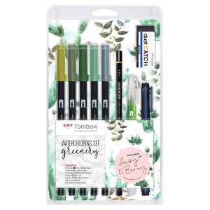 Tombow Aquarellset "Grün" - 9-teilig Tombow Aquarellset "Grün" - 9-teilig