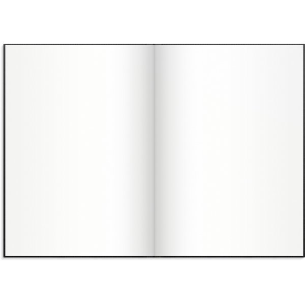 Notizbuch - Schwarz - Unliniertes A4 Notizbuch - Schwarz - Unliniertes A4