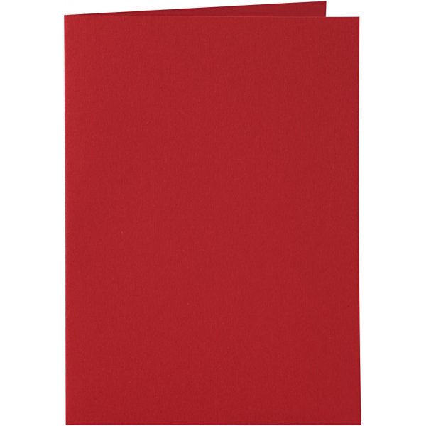Karten und Umschlge - Rot - 11,5 x 16,5 cm - 6 Sets
