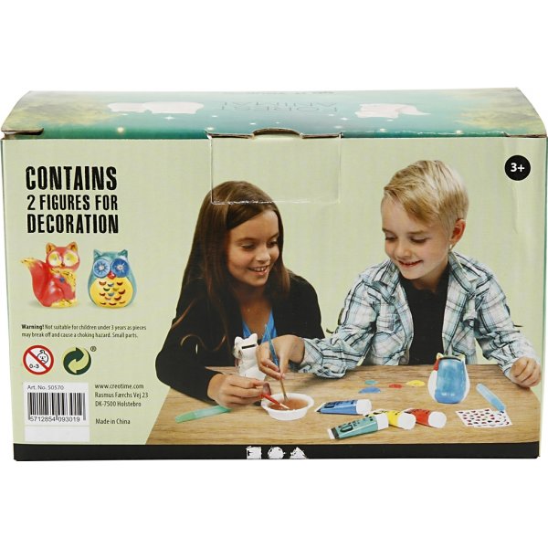 Rettendes Tier - weiß - Eule und Fuchs - 2 Stk Rettendes Tier - weiß - Eule und Fuchs - 2 Stk