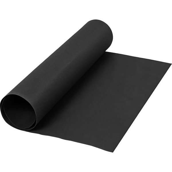 Lederpapier - Schwarz - Uni - 1 m Lederpapier - Schwarz - Uni - 1 m