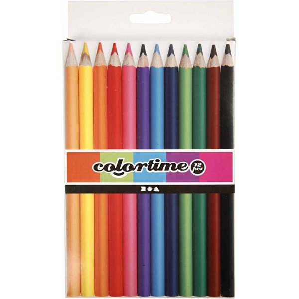 Colortime Buntstifte - gemischte Farben - JUMBO - 12 Stk Colortime Buntstifte - gemischte Farben - JUMBO - 12 Stk