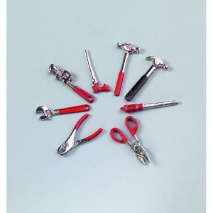 Miniatur 4 cm - 8-teiliger Werkzeugsatz Miniatur 4 cm - 8-teiliger Werkzeugsatz
