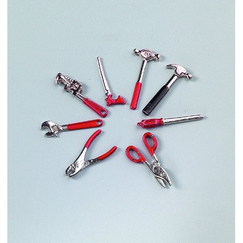 Miniatur 4 cm - 8-teiliger Werkzeugsatz