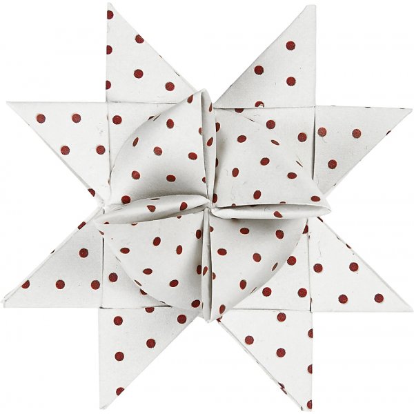 Sternstreifen - rot - weiß - Ø6,5+11,5 cm - 60 Streifen Sternstreifen - rot - weiß - Ø6,5+11,5 cm - 60 Streifen