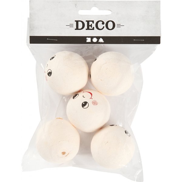 Köpfe - Elfenbein - Ø40 mm - 5 Stk Köpfe - Elfenbein - Ø40 mm - 5 Stk