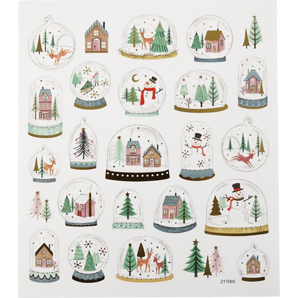 Aufkleber - Schneekugeln Aufkleber - Schneekugeln