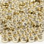 Buchstabenperlen - Gold - 7 mm - ca. 200 Stk