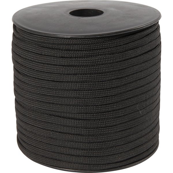 Krawattenschnur - schwarz - 50 m Krawattenschnur - schwarz - 50 m