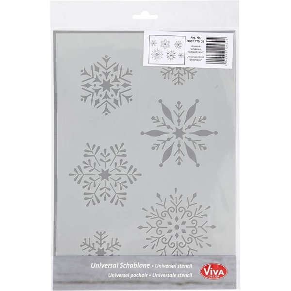 Schablone - Schneeflocke - A4 Schablone - Schneeflocke - A4