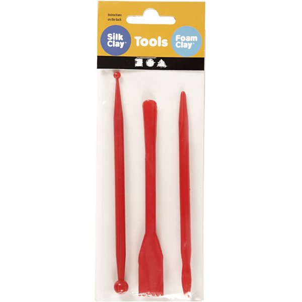 Modellierstäbe - rot - 3 Stk Modellierstäbe - rot - 3 Stk