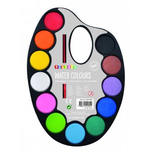 Palette mit Aquarellfarben 12 Farben Palette mit Aquarellfarben 12 Farben