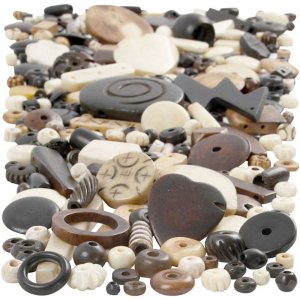 Natürliche Mischperlen 5-30 mm - 300 g Natürliche Mischperlen 5-30 mm - 300 g