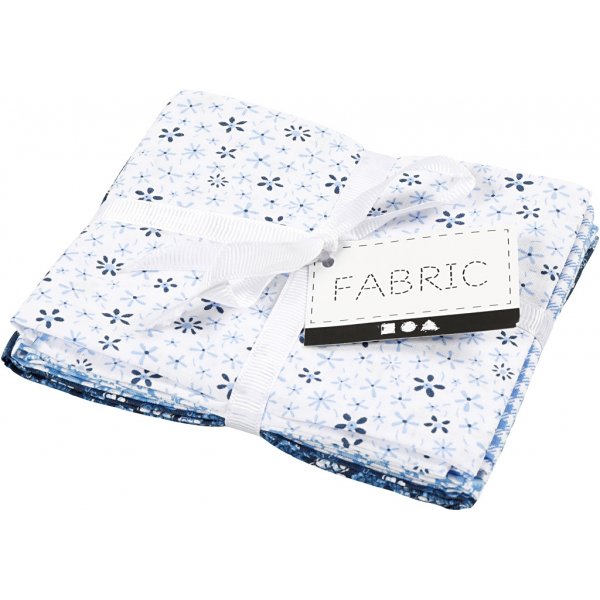 Patchworkstoff - Blau - 4 Stk Patchworkstoff - Blau - 4 Stk