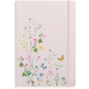 Notizbuch Deluxe B5, rosa Wiese, liniert Notizbuch Deluxe B5, rosa Wiese, liniert
