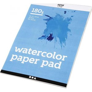 Aquarellblock - weiß - A4 - 180 g - 20 Blatt Aquarellblock - weiß - A4 - 180 g - 20 Blatt