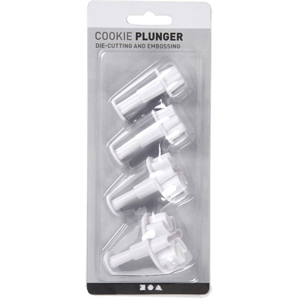 Geprägter Ausstecher - weiß - Stern Geprägter Ausstecher - weiß - Stern