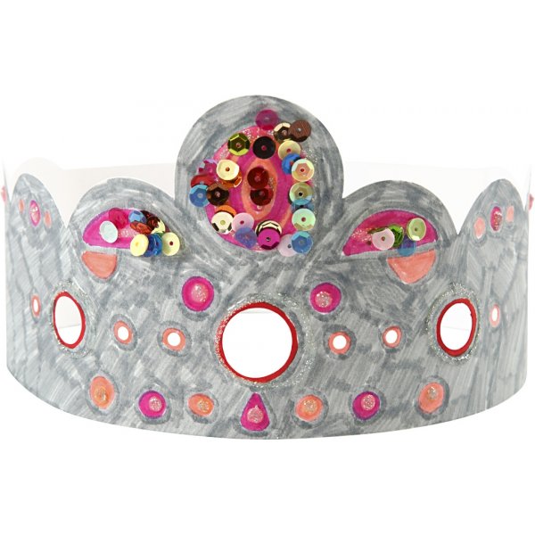 Pappkronen - weiß - 50 Stk Pappkronen - weiß - 50 Stk