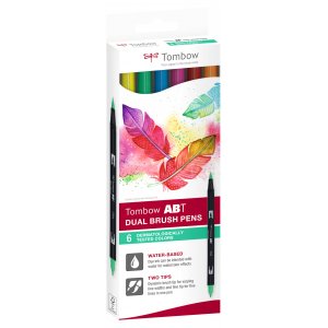 Tombow ABT Dual Brush Pen Tattoos 6er-Pack Tombow ABT Dual Brush Pen Tattoos 6er-Pack