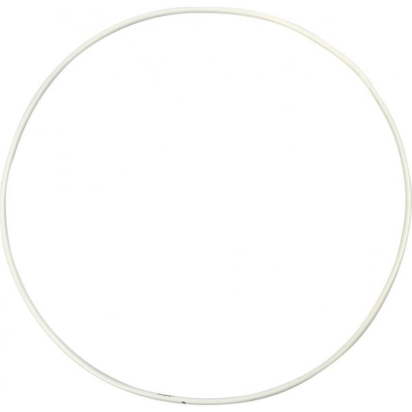 Metallring - wei - 20 cm - 5 Stk
