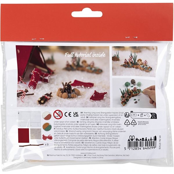 Mini-DIY-Kit Santa\\\'s Door - Auf einem Campingausflug Mini-DIY-Kit Santa\\\'s Door - Auf einem Campingausflug