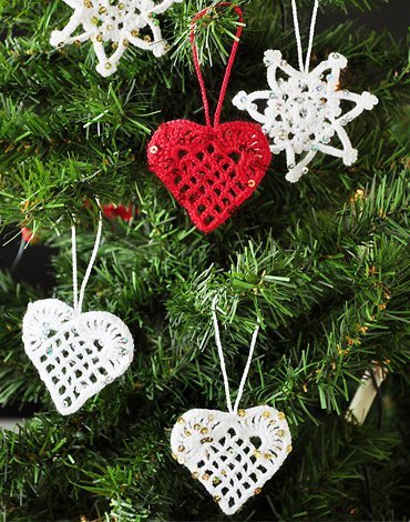 Häkelanleitung - Gehäkeltes Tischset, Serviettenring, runder und quadratischer Korb, Christbaumschmuck Häkelanleitung - Gehäkeltes Tischset, Serviettenring, runder und quadratischer Korb, Christbaumschmuck