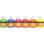 Schulfarbe - Acryl - Neon - Neonfarben - 6 x 500 ml