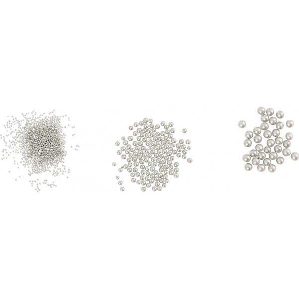 Mini-Glaskugeln - Perlmutt - 3 x 45 g Mini-Glaskugeln - Perlmutt - 3 x 45 g