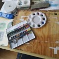 Kundenbild Aquarellfarbe W&N Cotman Half Cup - 003 Alizarin Purpurton