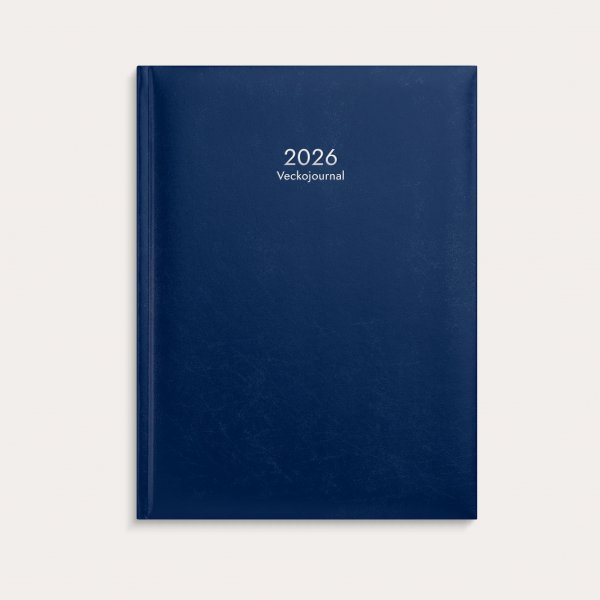 Wochenjournal 2026, Kunstleder, Dunkelblau Wochenjournal 2026, Kunstleder, Dunkelblau