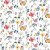 Wachstuch PVC Summer Meadow - Blau Wachstuch PVC Summer Meadow - Blau