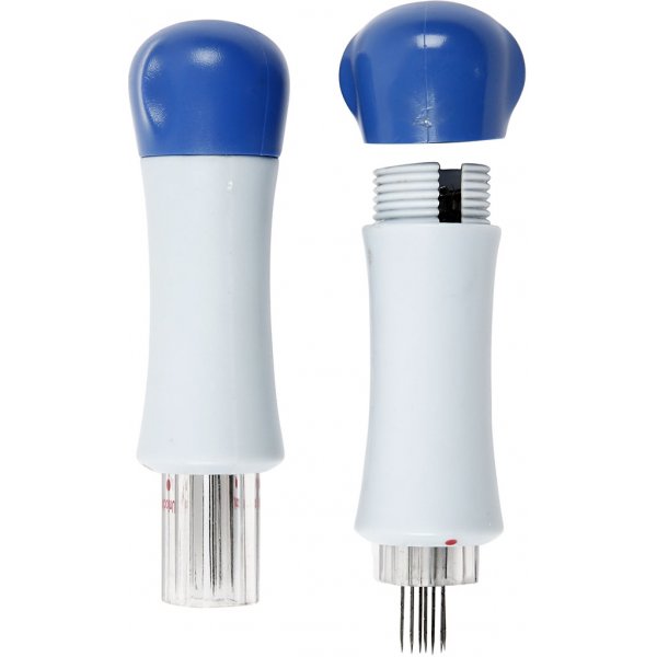 Filznadelhalter aus Kunststoff mit 7 Zwischennadeln Filznadelhalter aus Kunststoff mit 7 Zwischennadeln