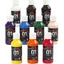 Schulfarbe - Acryl - Mischfarben - glnzend - 10 x 100 ml