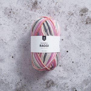 Bambus-Raggi 100 g - Flamingo-Druck Bambus-Raggi 100 g - Flamingo-Druck