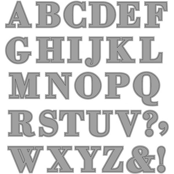 Schnittvorlage - Alphabet Schnittvorlage - Alphabet